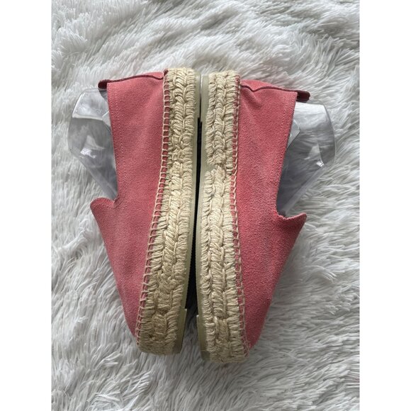 MANEBI Women's Suede Pink Espadrilles Size 41 - Picture 3 of 9